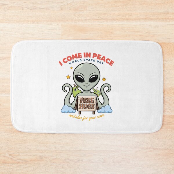 Item preview, I Come In Peace Free Hugs — And Also For Your Cows World Space Day T-Shirt V1 designed and sold by DarylWelsh2024.