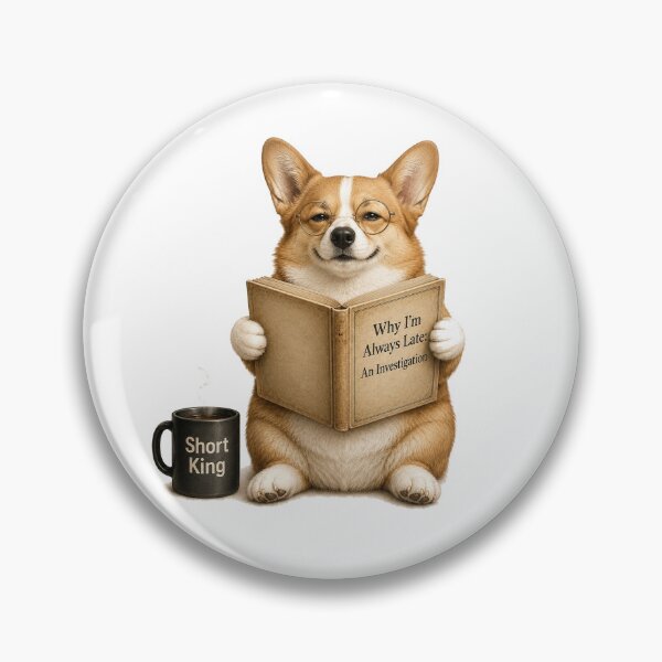 Item preview, Funny Corgi Book Lover Reading Dog designed and sold by Gentlestate.