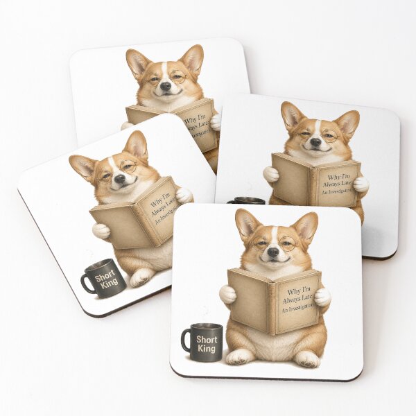 Item preview, Funny Corgi Book Lover Reading Dog designed and sold by Gentlestate.