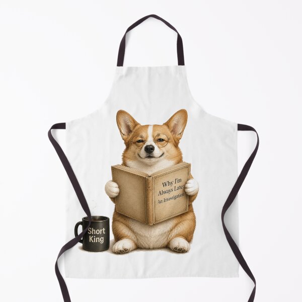 Item preview, Funny Corgi Book Lover Reading Dog designed and sold by Gentlestate.