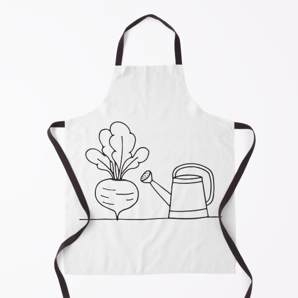 Item preview, A turnip beside a watering can along a garden path designed and sold by rasagamastore.