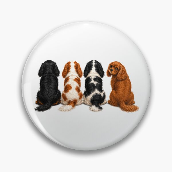 Item preview, Ruby Cavalier King Charles Spaniel Watercolor Art | Cute Dog Illustration designed and sold by SakuraWaStyle.