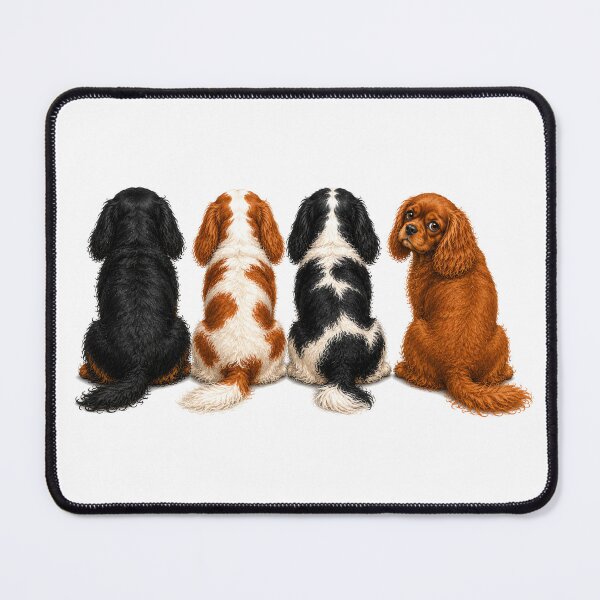 Item preview, Ruby Cavalier King Charles Spaniel Watercolor Art | Cute Dog Illustration designed and sold by SakuraWaStyle.