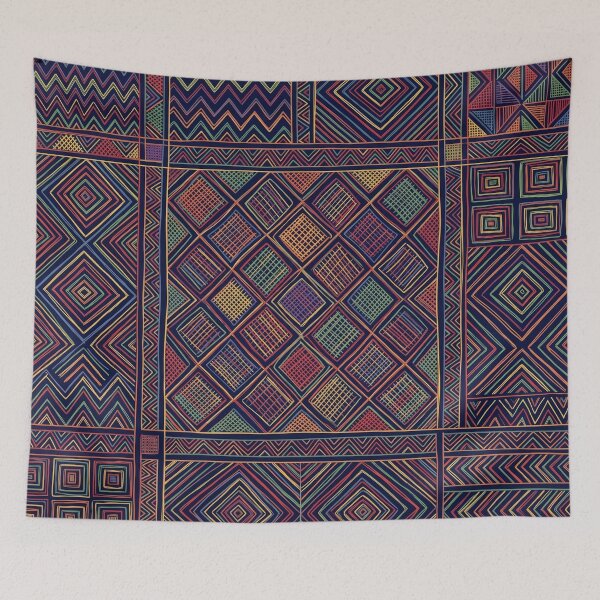 Item preview, Sahelian Paranoia: Traditional Fulani Geometric Pattern Print designed and sold by FreiherrPK.