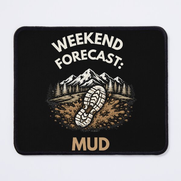 Item preview, Weekend Forecast: Mud | Trail Running Mountain Runner T-Shirt designed and sold by The Hairy Melon.