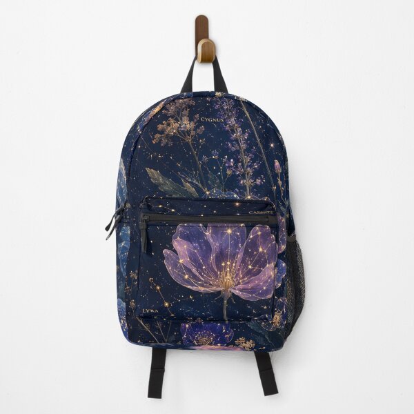 Item preview, Celestial Constellation Garden Glowing Night Botanical Astrology Art designed and sold by ChubbyGoong.