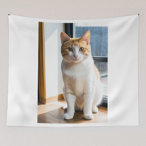 Item preview, Animals - Ginger and White Cat, Majestic Gaze and Green Eyes designed and sold by DoodyPets.