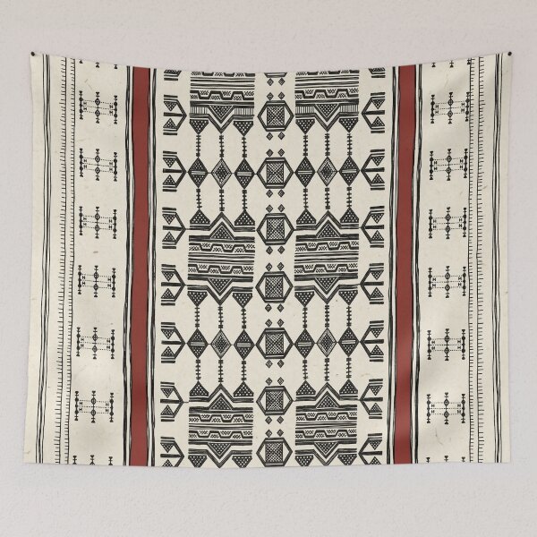 Item preview, Heavy Wool and Paranoia: Fulani Khasa Geometric Print designed and sold by FreiherrPK.