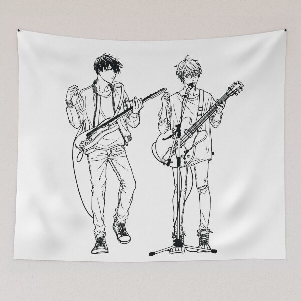 Item preview, Mafuyu Sato and Ritsuka Uenoyama Given anime Line art designed and sold by BrownHorse90s.