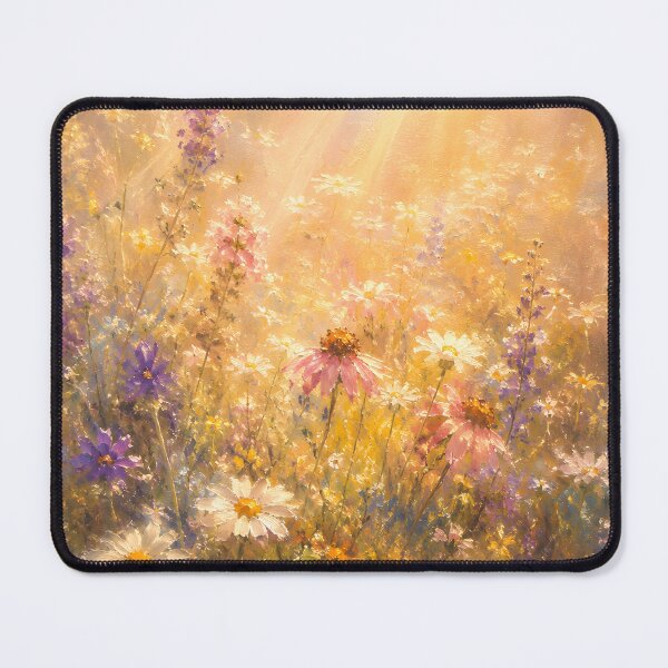 Item preview, Delicate Wildflower Meadow Watercolor Minimalist Cream Botanical designed and sold by ChubbyGoong.