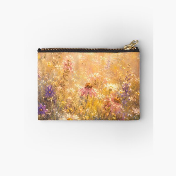 Item preview, Delicate Wildflower Meadow Watercolor Minimalist Cream Botanical designed and sold by ChubbyGoong.