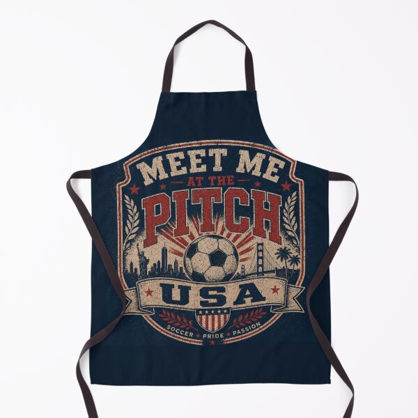 Item preview, Meet me at the pitch: USA soccer vintage emblem designed and sold by Rue Market.