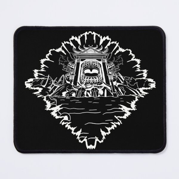 Item preview, Cursed Shrine White Line Art designed and sold by Maxellent.