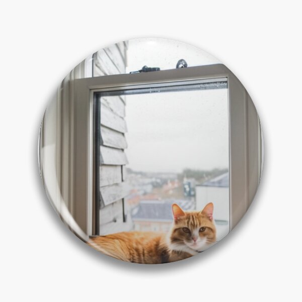 Item preview, Animals - Ginger and White Cat, Serene Contemplation at the Window designed and sold by DoodyPets.