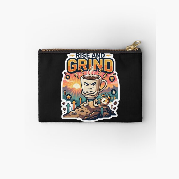 Item preview, Rise And Grind Funny Coffee Lover Design designed and sold by Pixel Analytics.