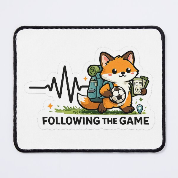 Item preview, Following The Game Fox Sticker designed and sold by ngvault.