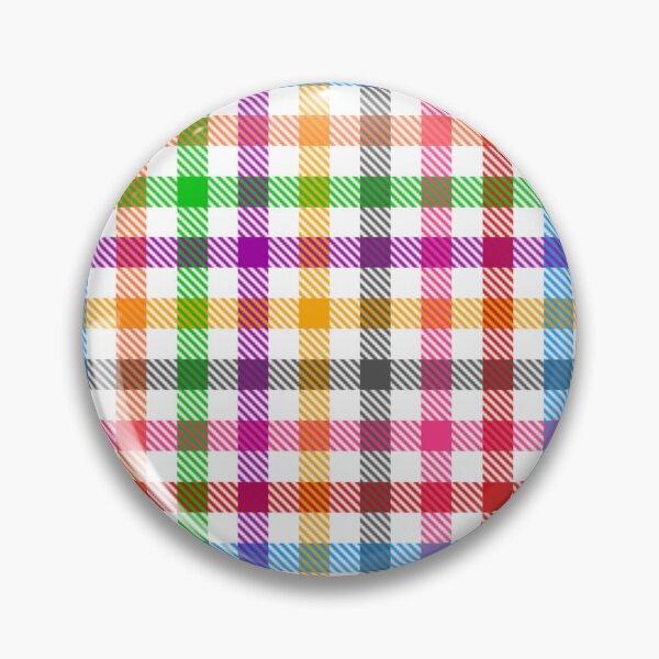 Item preview, Colorful Rainbow Gingham Plaid Design - White  designed and sold by PatternTitan.