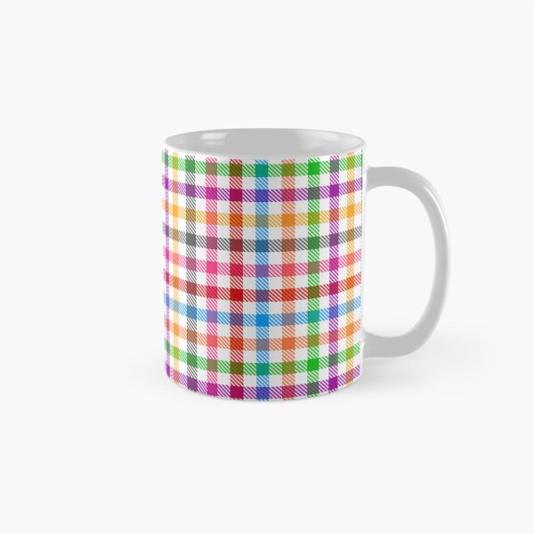 Item preview, Colorful Rainbow Gingham Plaid Design - White  designed and sold by PatternTitan.