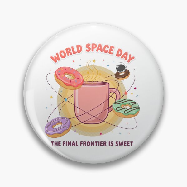 Item preview, World Space Day Donut Galaxy — The Final Frontier Is Sweet T-Shirt V1 designed and sold by DarylWelsh2024.