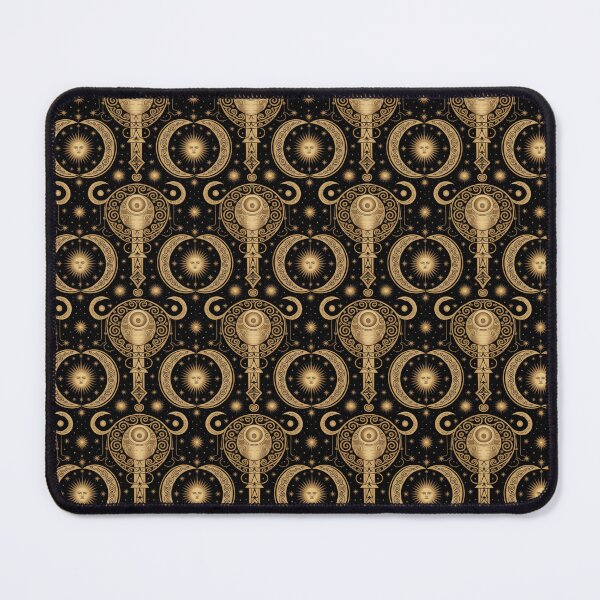 Item preview, Black & Gold Celestial Pattern – Klimt Inspired Luxury Moon and Stars Design designed and sold by Tamas Das.