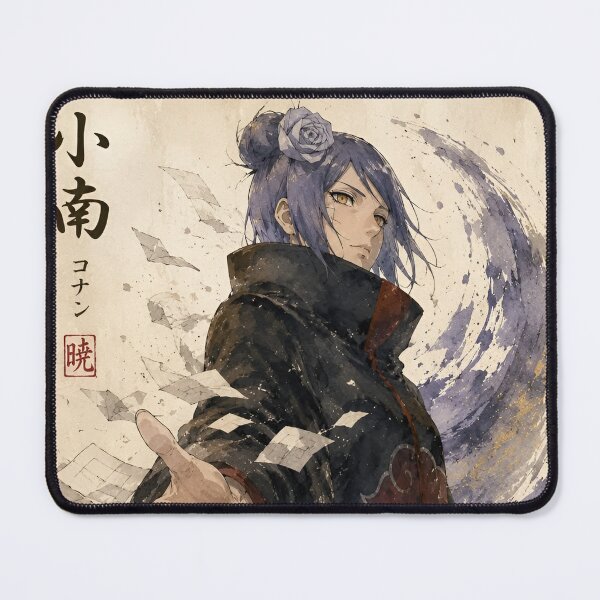 Item preview, Konan | Mystic Paper Sorceress Watercolor Art Print | Dark Anime-Inspired Ninja Wall Art designed and sold by Dyan4.