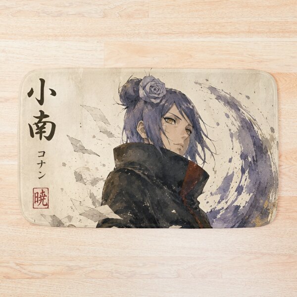 Item preview, Konan | Mystic Paper Sorceress Watercolor Art Print | Dark Anime-Inspired Ninja Wall Art designed and sold by Dyan4.
