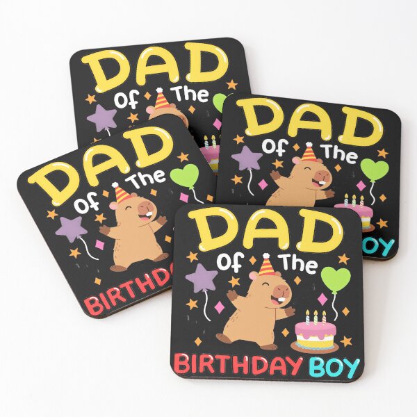 Item preview, Dad Of The Birthday Boy Capybara Father Son Celebration designed and sold by AmaXONIC.