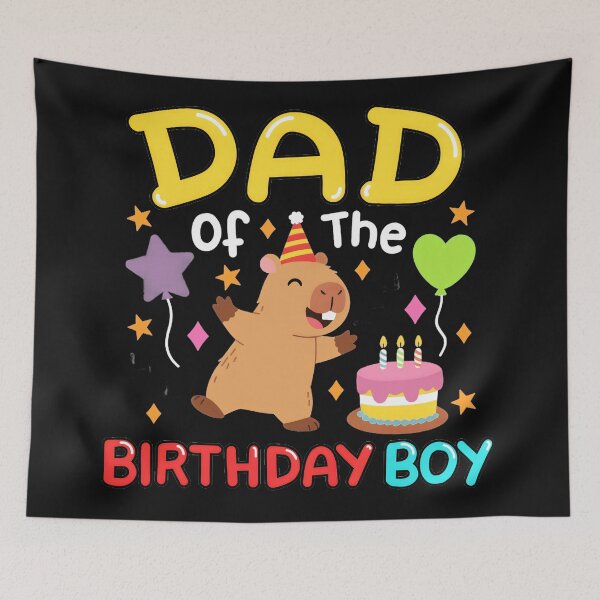 Item preview, Dad Of The Birthday Boy Capybara Father Son Celebration designed and sold by AmaXONIC.