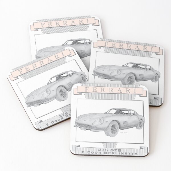 Artikelvorschau, Ferrari 275 GTB 2-Türer Berlinetta (handgezeichnet) entworfen und verkauft von Classic Car Art Drawings.