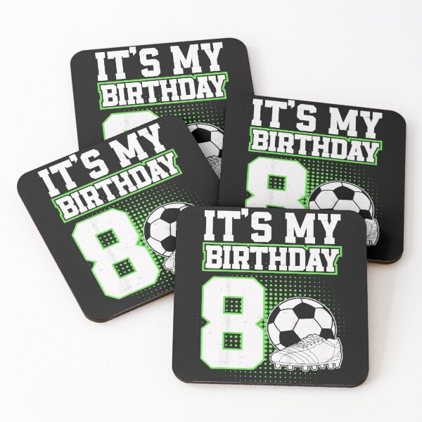 Item preview, It's My Birthday 8 Eight Year Old Soccer Player Birthday Kids Sports designed and sold by AmaXONIC.