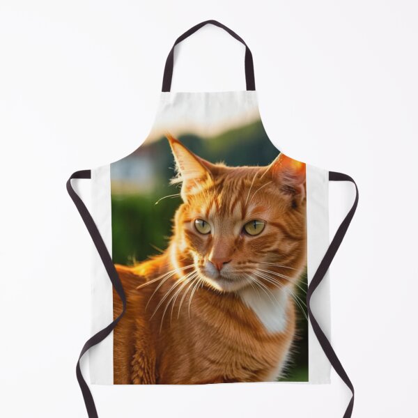 Item preview, Animals - Ginger Cat with Green Eyes, Golden Sunset Light designed and sold by DoodyPets.