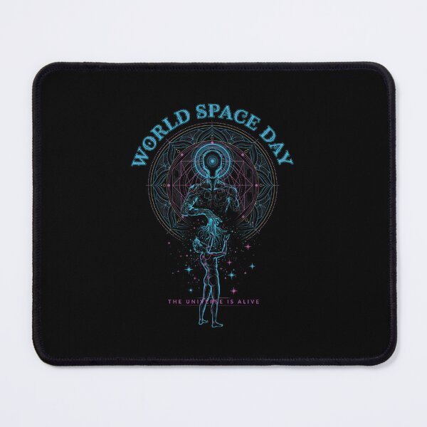 Item preview, World Space Day — The Universe Is Alive Sacred Geometry Alien Encounter T-Shirt V1 designed and sold by DarylWelsh2024.