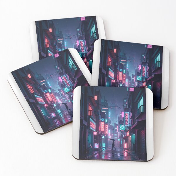 Item preview, Neo Tokyo Alley: Cyberpunk Neon Rain & Street Life designed and sold by Neo Tokio.
