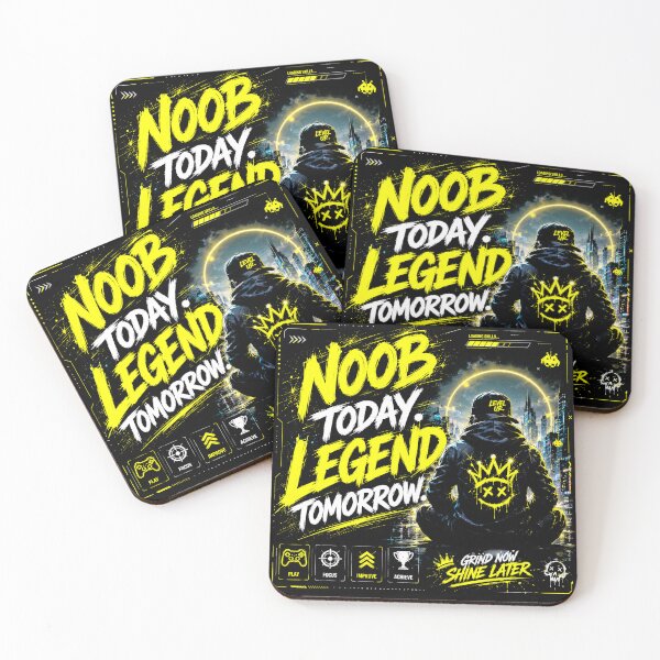 Item preview, NOOB TODAY. LEGEND TOMORROW. designed and sold by Peter Kaul.