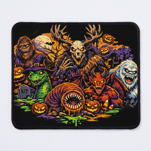 Item preview, Cryptid Characters Halloween Party – Bigfoot, Wendigo & Legendary Monsters Pop Art designed and sold by redsharkuk.