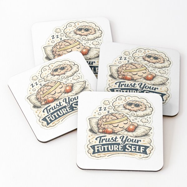 Item preview, Cute Sleeping Brain Future Self Motivation Aesthetic Sticker designed and sold by Bhinfy.