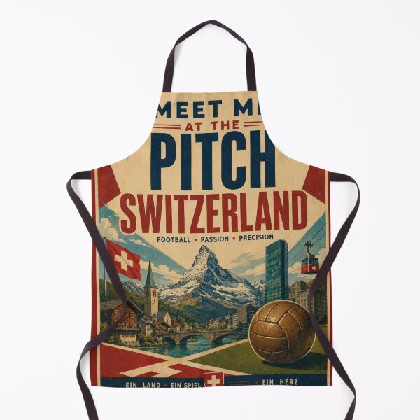 Item preview, Meet me at the pitch: Switzerland football poster designed and sold by Rue Market.