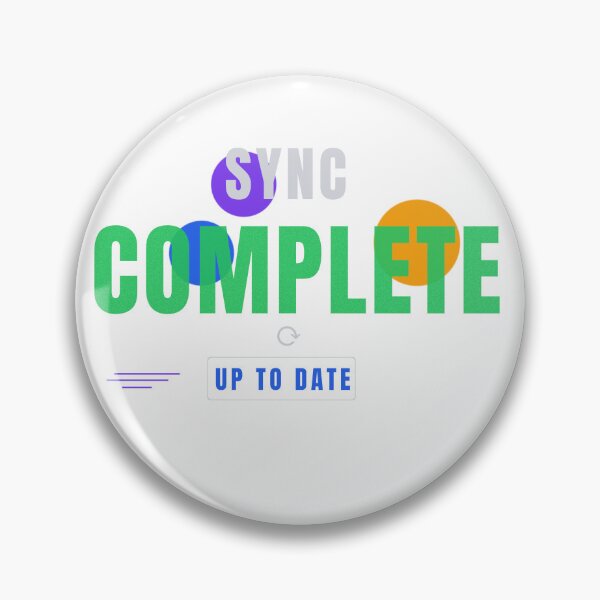 Item preview, Sync Complete | Modern Tech Typography Design designed and sold by HeartAndArtShop.