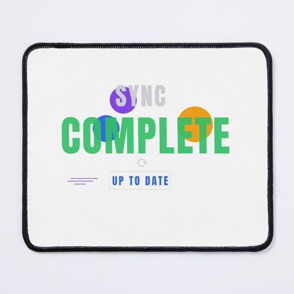 Item preview, Sync Complete | Modern Tech Typography Design designed and sold by HeartAndArtShop.