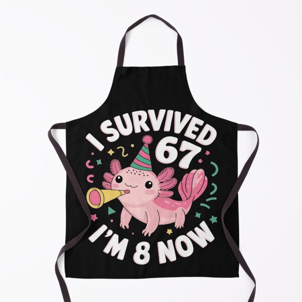 Item preview, I Survived 67 I'm 8 Now Axolotl Baby 8 Weeks Milestone Parent Gift designed and sold by AmaXONIC.