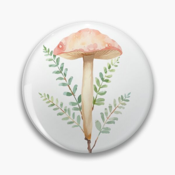 Item preview, Organic Watercolor Botanical Mushroom Wall Art designed and sold by Vida e Arte.