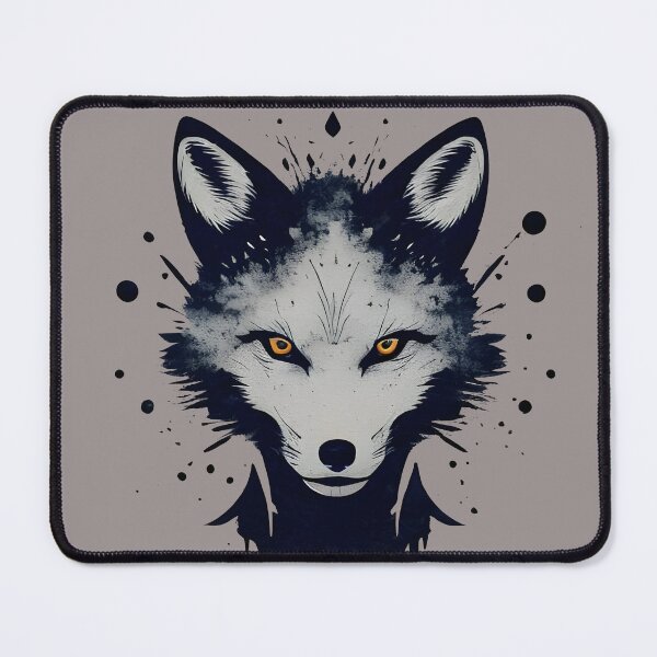 Item preview, Dark Fox Ink Splash Golden Eyes designed and sold by Ikbel Studio.