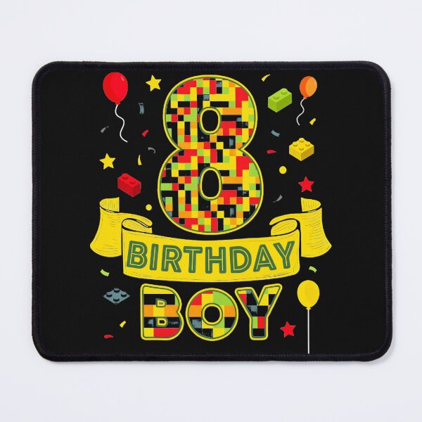 Item preview, 8 Birthday Boy Building Blocks Eight Year Old Kid designed and sold by AmaXONIC.
