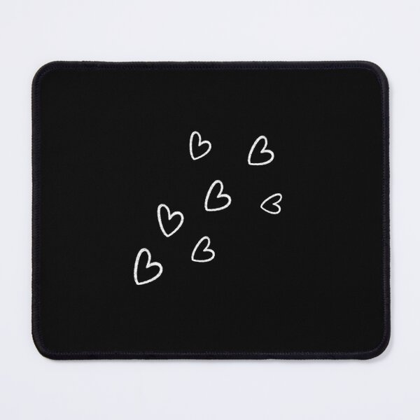 Item preview, Minimalist Floating White Chalk Heart Outlines designed and sold by somimalikkk.