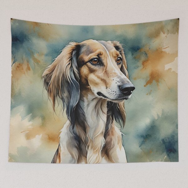 Item preview, Saluki Watercolor Dog Art designed and sold by MaverlyShop.