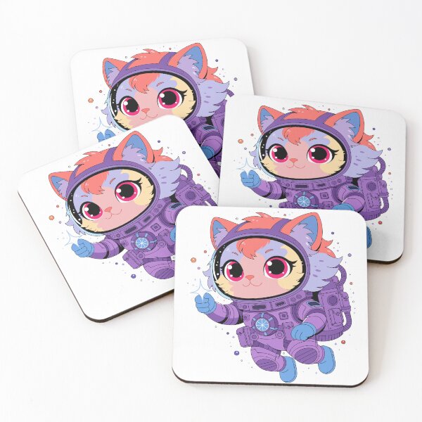 Item preview, Cute Astronaut Cat Space Adventure Sticker designed and sold by inkfusionhub99.