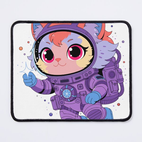 Item preview, Cute Astronaut Cat Space Adventure Sticker designed and sold by inkfusionhub99.