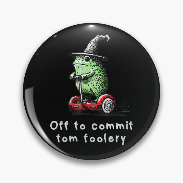 Item preview, Off To Commit Tom Foolery Mischievous Frog Witch Humor designed and sold by AmaXONIC.