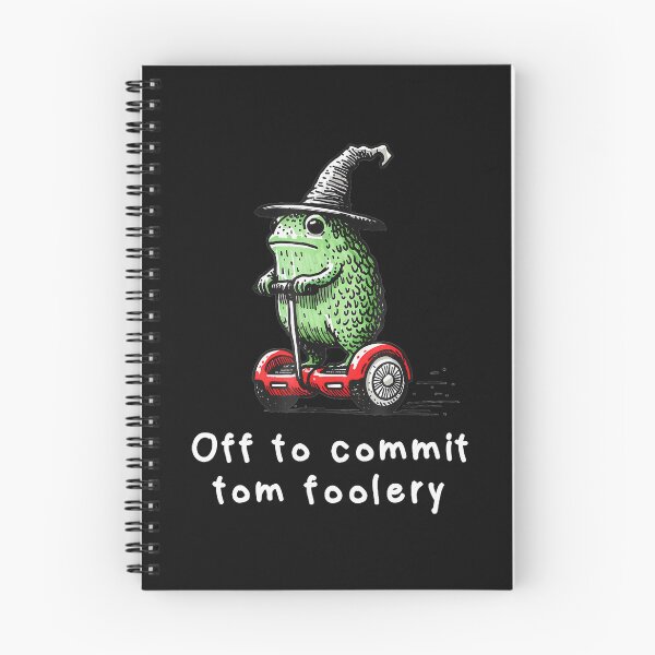 Item preview, Off To Commit Tom Foolery Mischievous Frog Witch Humor designed and sold by AmaXONIC.