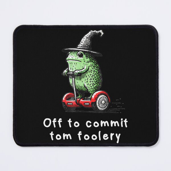 Item preview, Off To Commit Tom Foolery Mischievous Frog Witch Humor designed and sold by AmaXONIC.